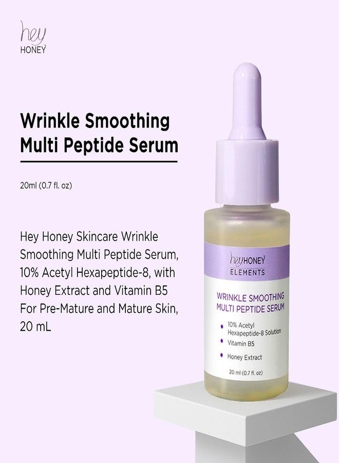 Hey Honey Wrinkle-Smoothing Multi-Peptide Serum | 10% Acetyl Hexapeptide-8 + Honey Extract & Vitamin B5, Visibly Reduce Fine Lines & Expression Wrinkles | 0.67 fl oz (20 mL) - Image 4